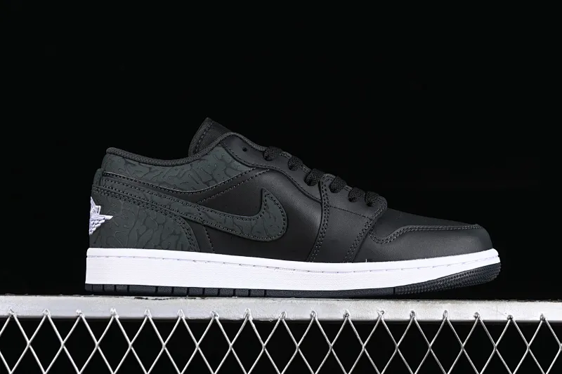 All categories Air Jordan Jordan series basketball shoes Air Jordan 1 Low G version pure original Air Jordan 1 Low AJ1 Joe 1 all black burst pattern low-top cultural casual sneakers FB9907-001